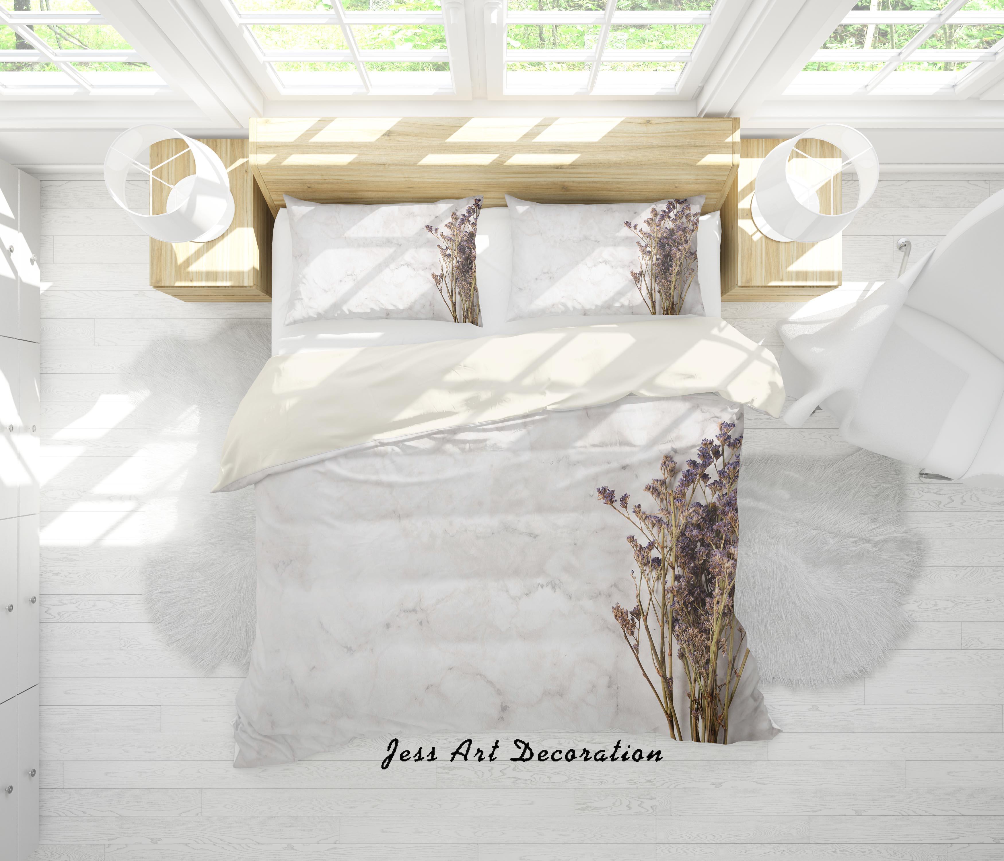 3D Light Yellow Marble Quilt Cover Set Bedding Set Pillowcases 43- Jess Art Decoration