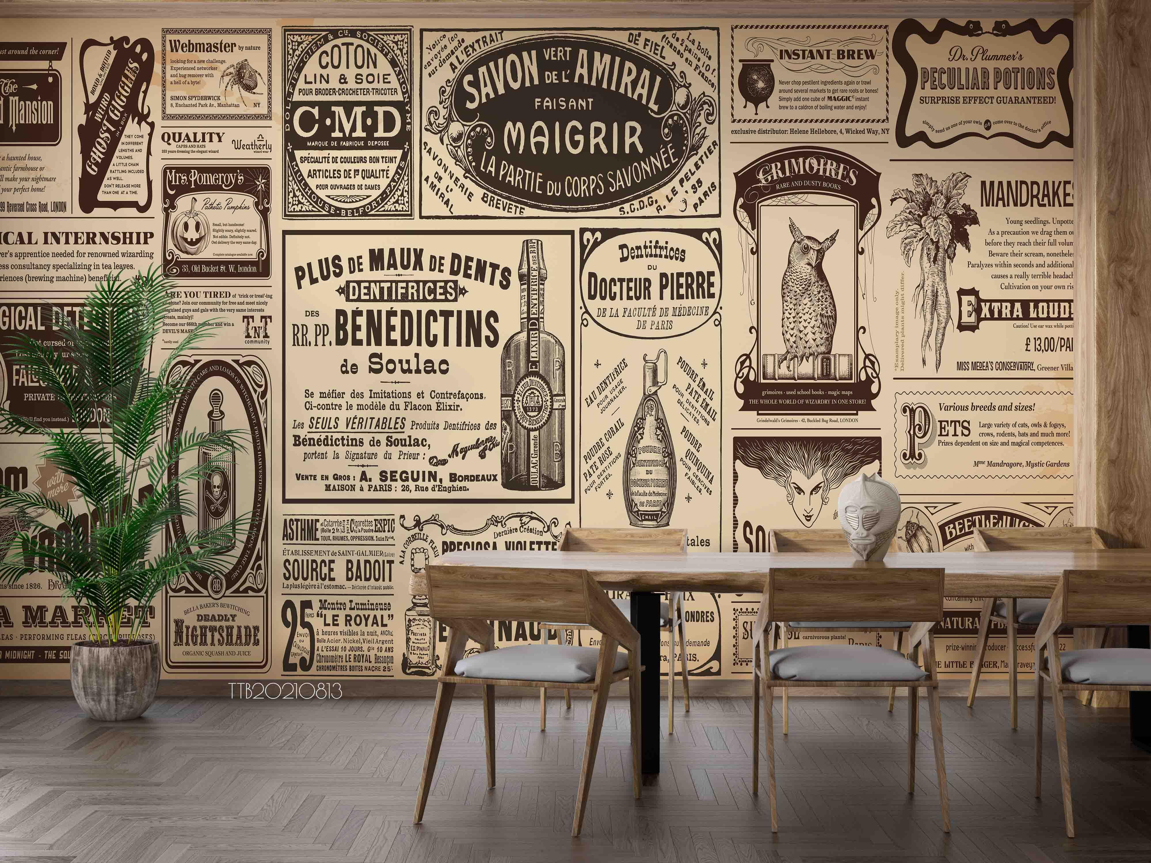 3D Old Retro Newspaper Magazine Wall Mural Wallpaper SWW5088- Jess Art Decoration