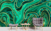 3D Abstract Green Gilt Wall Mural Wallpaper 33 LQH- Jess Art Decoration