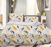 3D Yellow Leaves Quilt Cover Set Bedding Set Pillowcases 20- Jess Art Decoration