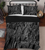 3D Rock Texture Quilt Cover Set Bedding Set Duvet Cover Pillowcases 163- Jess Art Decoration