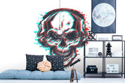 3D Human Skeleton Headphones Wall Mural Wallpaper WJ 3061- Jess Art Decoration