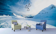 3D Blue Sky Snow Mountain Wall Mural Wallpaper 86- Jess Art Decoration