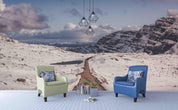 3D Snow Mountain Path Wall Mural Wallpaper sww 5- Jess Art Decoration