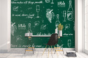 3D Wine Glass Wall Mural Wallpaper 1- Jess Art Decoration