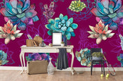 3D succulents wall mural wallpaper 13- Jess Art Decoration