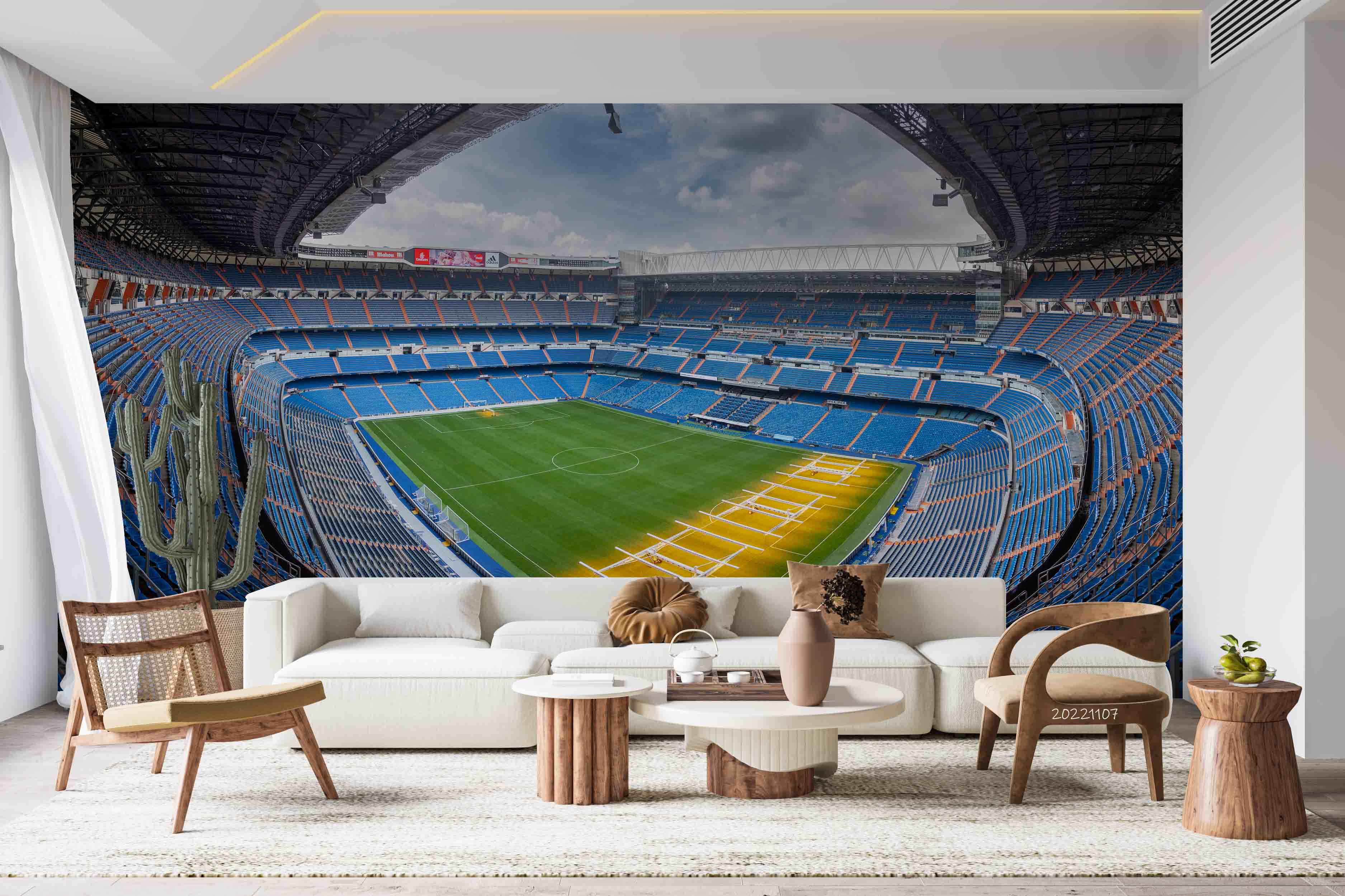 3D Santiago Bernabeu Stadium Wall Mural Wallpaper GD 31- Jess Art Decoration