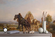 3D countryside horse oil painting wall mural wallpaper 51- Jess Art Decoration