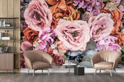 3D Vintage Style Flower Background Wall Mural Wallpaper GD 2301- Jess Art Decoration