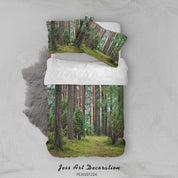 3D Green Forest Landscape Quilt Cover Set Bedding Set Duvet Cover Pillowcases 151 LQH- Jess Art Decoration