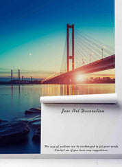 3D Cross Sea Bridge Sunset Wall Mural Wallpaper 98- Jess Art Decoration