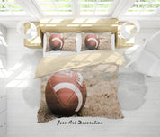 3D Rugby Pattern Quilt Cover Set Bedding Set Duvet Cover Pillowcases A149 LQH- Jess Art Decoration