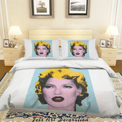 3D Fine Art Old-Fashion Girl Quilt Cover Set Bedding Set Duvet Cover Pillowcases LXL- Jess Art Decoration