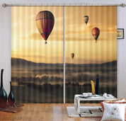 3D Mountain Forest Hot Air Balloon Curtains and Drapes GD 773- Jess Art Decoration