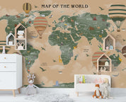 3D world map wall mural wallpaper 40- Jess Art Decoration