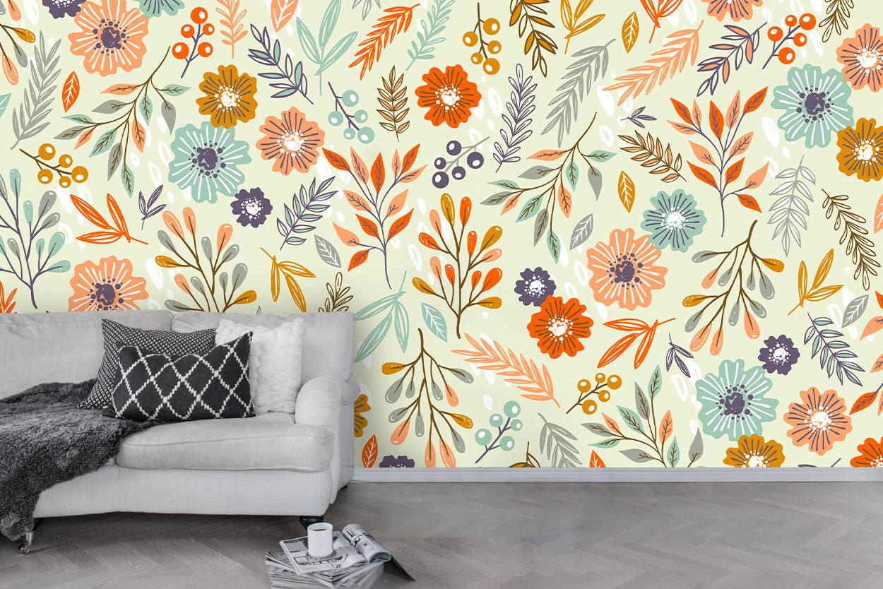 3D Floral Branch Wall Mural Wallpaper 86- Jess Art Decoration