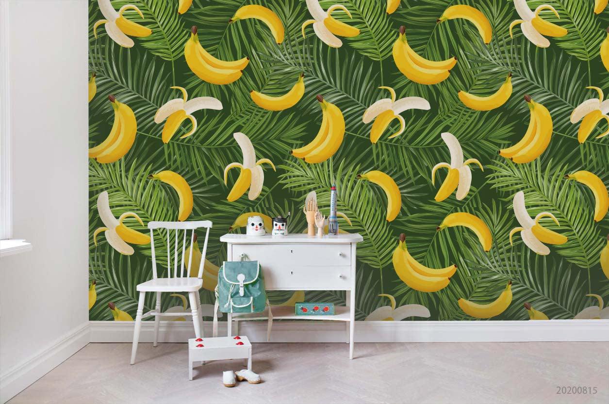 3D Hand Sketching Banana Fruity Plant Wall Mural Wallpaper LXL 1052- Jess Art Decoration