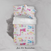 3D Floral Cat Bunny Bird Quilt Cover Set Bedding Set Duvet Cover Pillowcases LXL 96- Jess Art Decoration