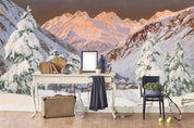 3D Snow Scene Hills Wall Mural Wallpaper 71- Jess Art Decoration