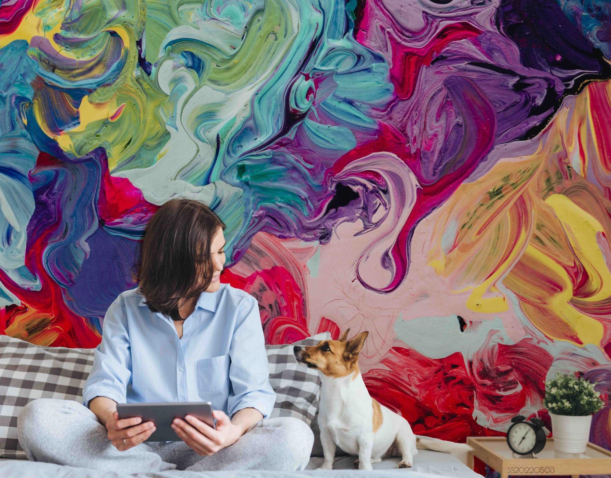 3D Oil Painting Graffiti Wall Mural Wallpaper  SWW  280- Jess Art Decoration