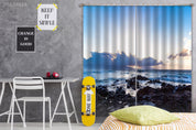 3D Landscape Sea Reef Skyline Sky Cloud Curtains and Drapes GD 3062- Jess Art Decoration