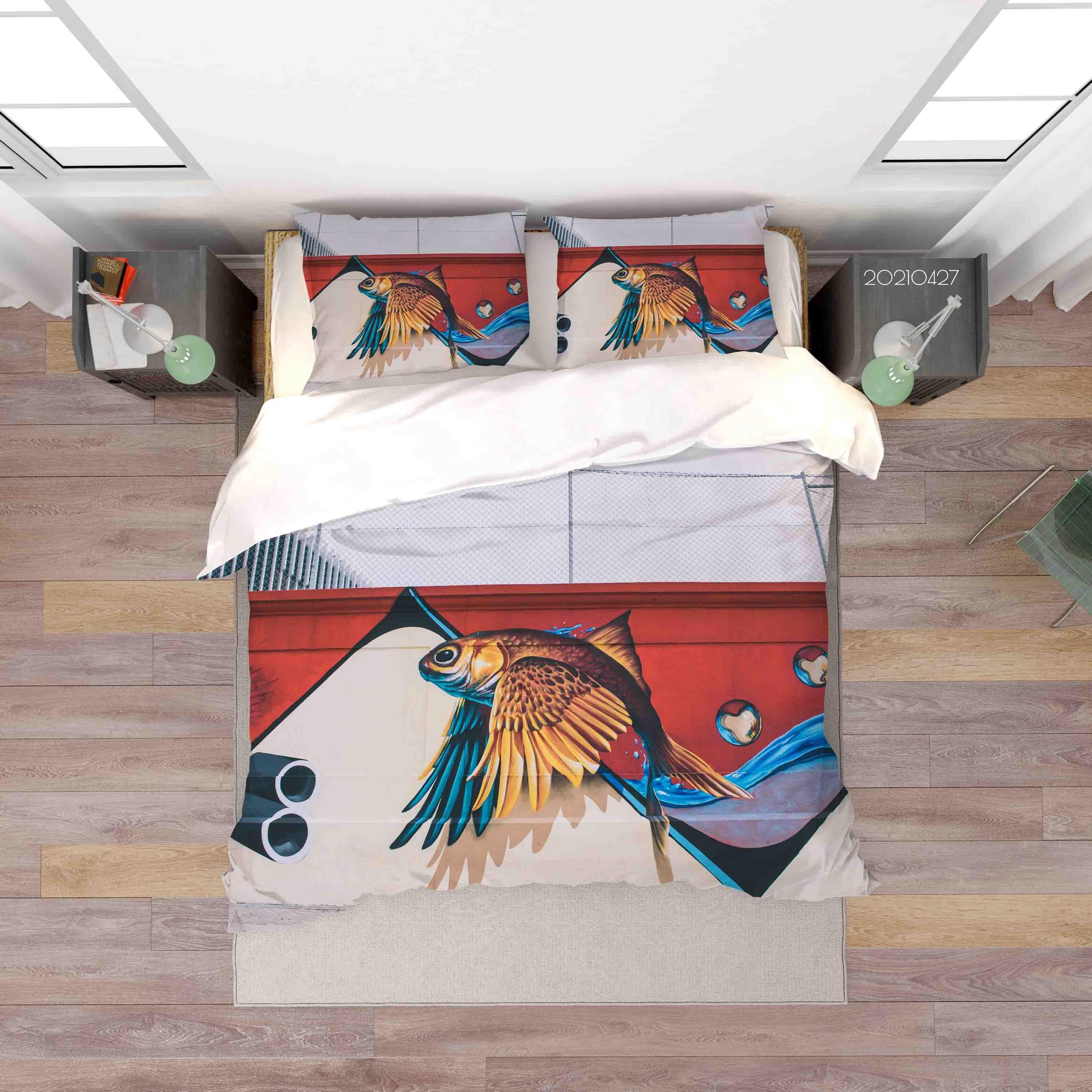 3D Abstract Art Works Graffiti Quilt Cover Set Bedding Set Duvet Cover Pillowcases 117- Jess Art Decoration