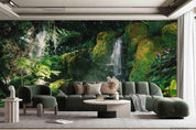 3D Landscape Painting Waterfall Forest Wall Mural Wallpaper SWW2378- Jess Art Decoration