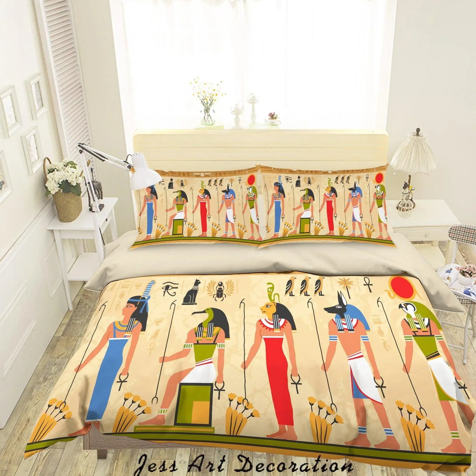3D Primitive Birds Quilt Cover Set Bedding Set Duvet Cover Pillowcases SF64- Jess Art Decoration
