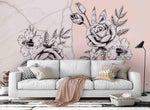 3D rose pink wall mural wallpaper 16- Jess Art Decoration