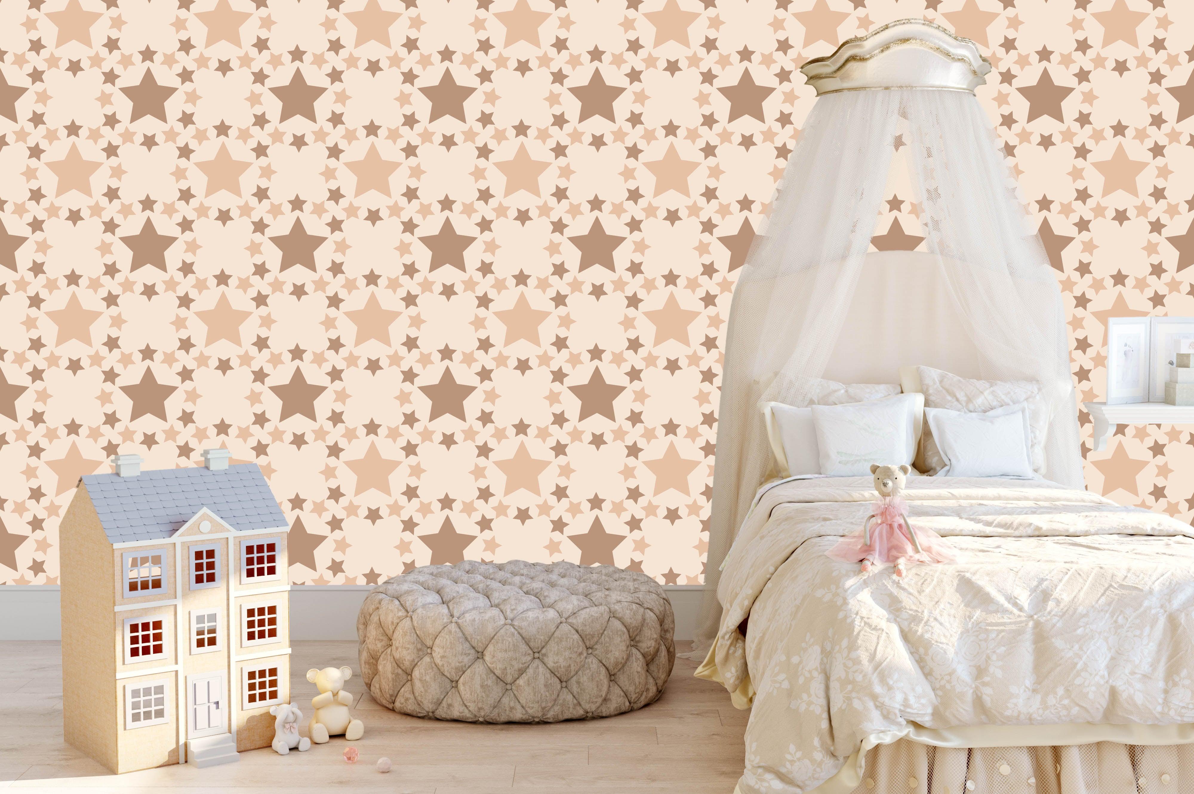 3D Brown Stars Wall Mural Wallpaper 51- Jess Art Decoration