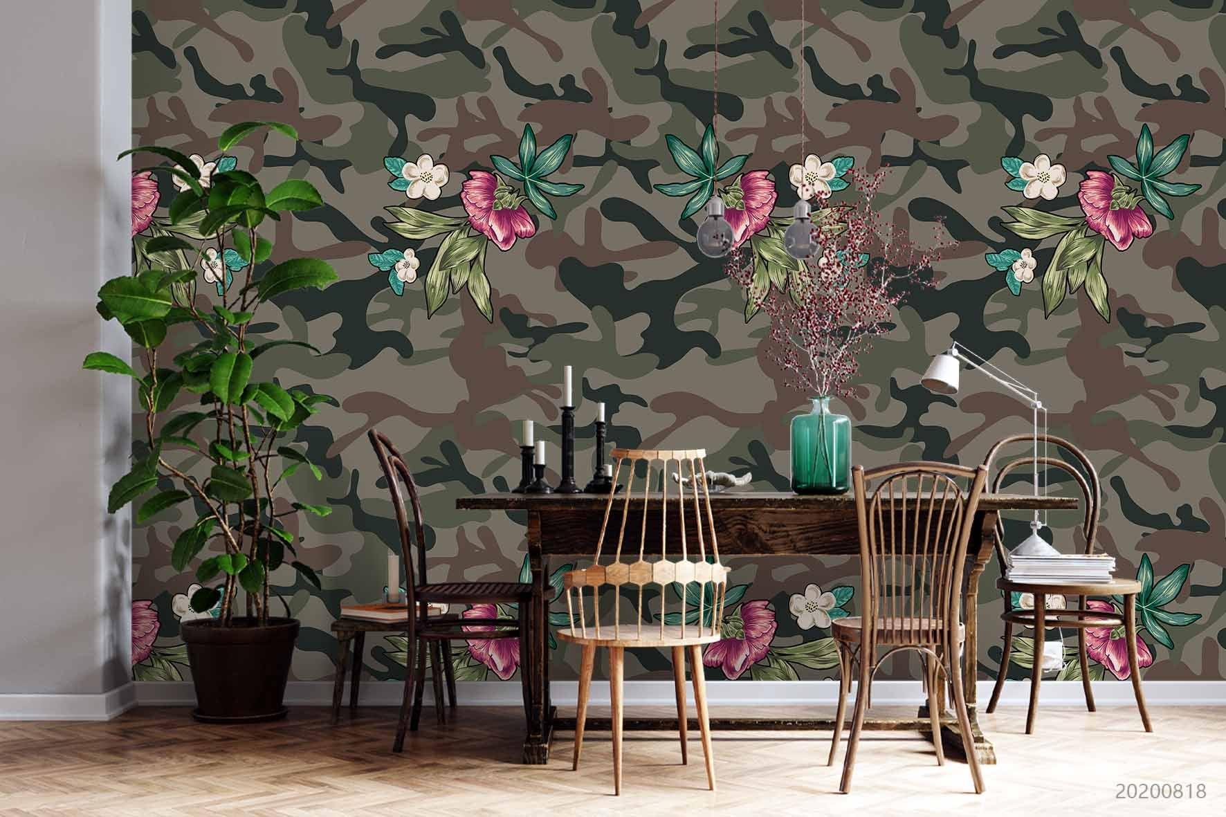 3D Vintage Floral Pattern Wall Mural Wallpaper LXL 1143- Jess Art Decoration