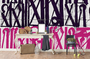 3D Abstract Slogan Graffiti Wall Mural Wallpaper 181- Jess Art Decoration