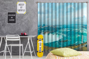 3D Landscape River Waterfall City Building Wood Curtains and Drapes GD 4281- Jess Art Decoration