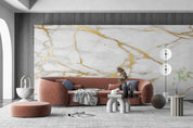 3D Jazz White Gilt Marble Texture Wall Mural Wallpaper GD 2804- Jess Art Decoration