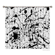 3D Abstract Black Graffiti Curtains and Drapes LQH 29- Jess Art Decoration