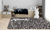 3D Abstract Alphabet Graffiti Non-Slip Rug Mat 33- Jess Art Decoration