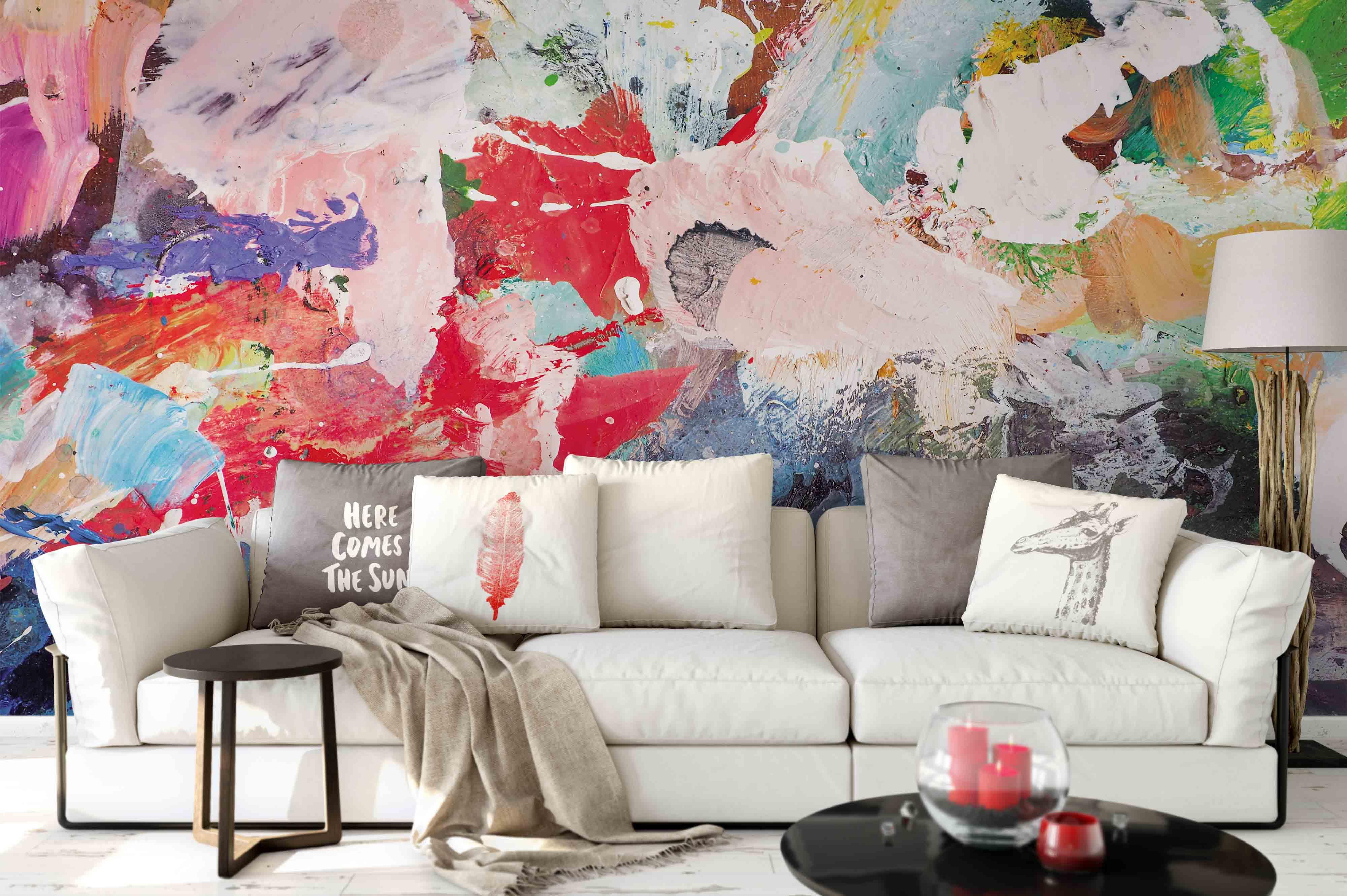 3D Graffiti Watercolor Wall Mural Wallpaper 147- Jess Art Decoration