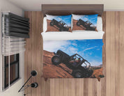 3D Big Feet Truck Blue Sky Quilt Cover Set Bedding Set Pillowcases A208 LQH- Jess Art Decoration