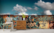 3D Street Graffiti Wall Mural Wallpaper sww  203- Jess Art Decoration