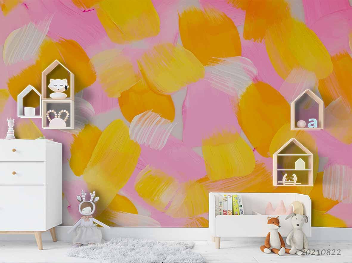 3D Abstract Color Graffiti Wall Mural Wallpaper LQH 394- Jess Art Decoration