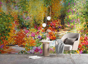 3D Woods Flower Landscape Painting Wall Mural Wallpaper GD 2589- Jess Art Decoration