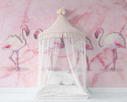 3D Pink Flamingo Wall Mural Wallpaper 46- Jess Art Decoration
