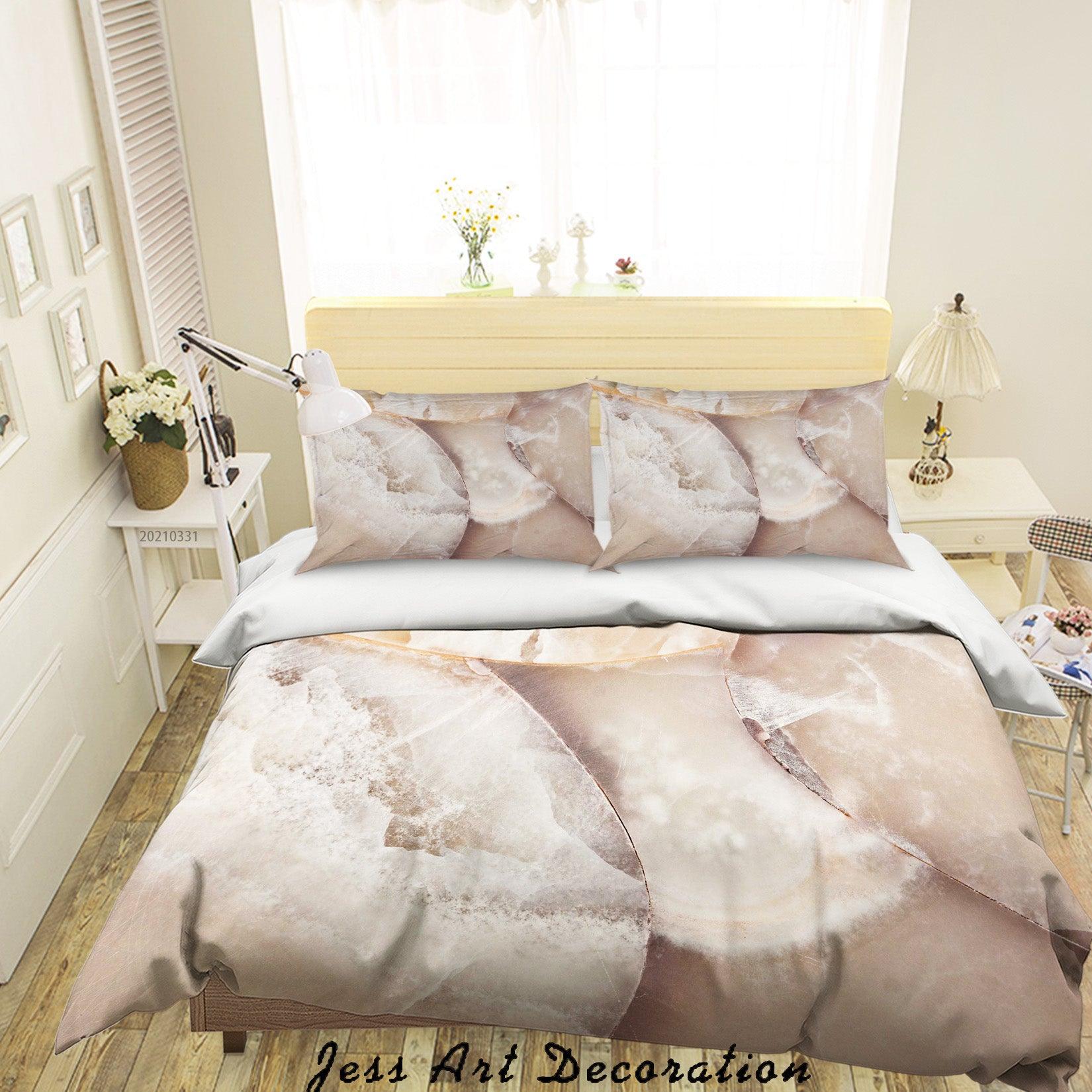 3D Abstract Marble Texture Quilt Cover Set Bedding Set Duvet Cover Pillowcases 260- Jess Art Decoration