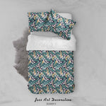 3D Plant Leaves Flower Pattern Quilt Cover Set Bedding Set Duvet Cover Pillowcases WJ 9130- Jess Art Decoration