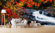 3D Maple Water Scenery Wall Mural Wallpaper A169 LQH- Jess Art Decoration