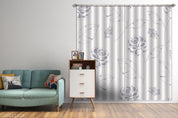 3D Hand Drawn Floral Rose White Curtains and Drapes LLL 678- Jess Art Decoration
