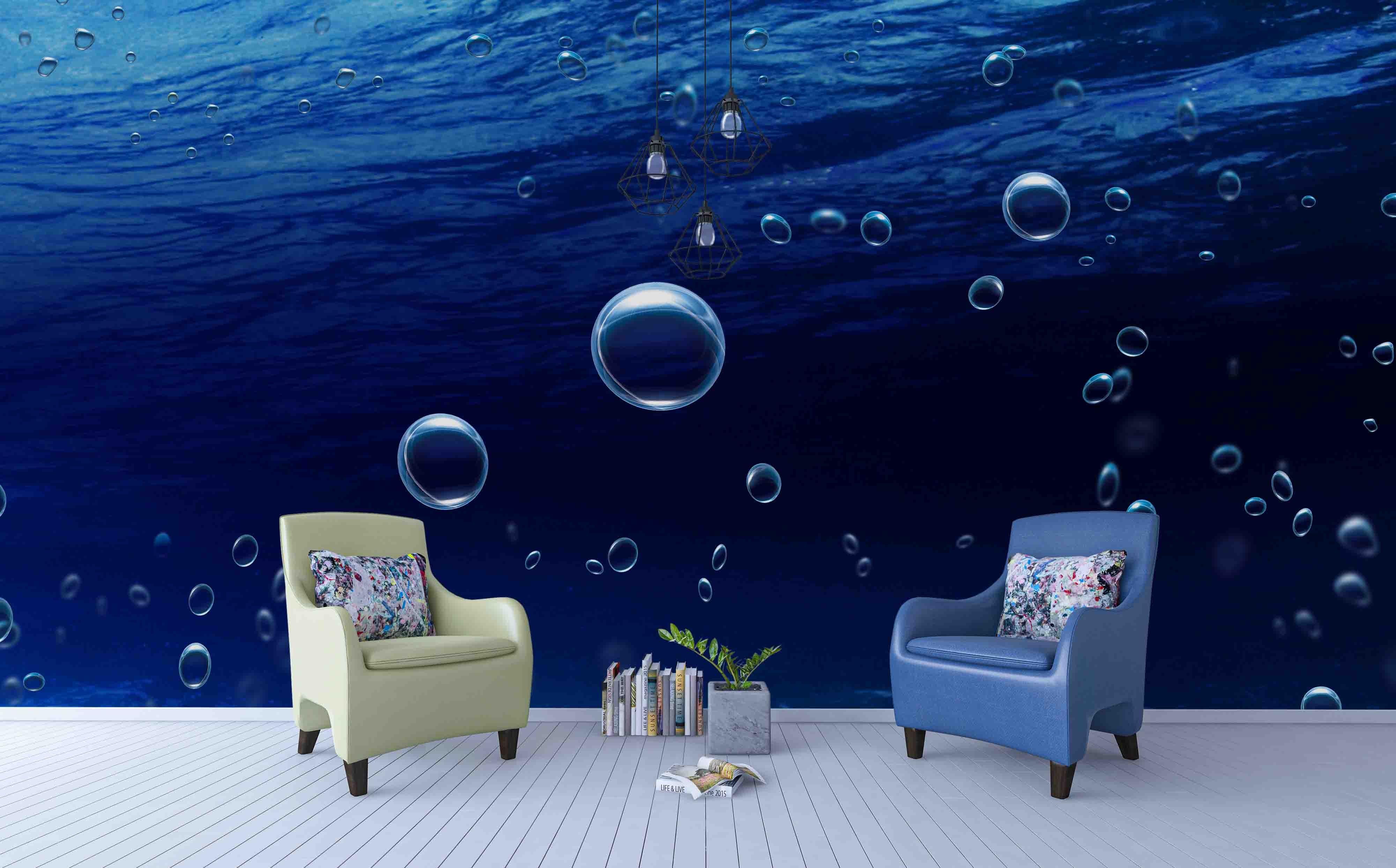3D Blue Sea Wall Mural Wallpa 18- Jess Art Decoration