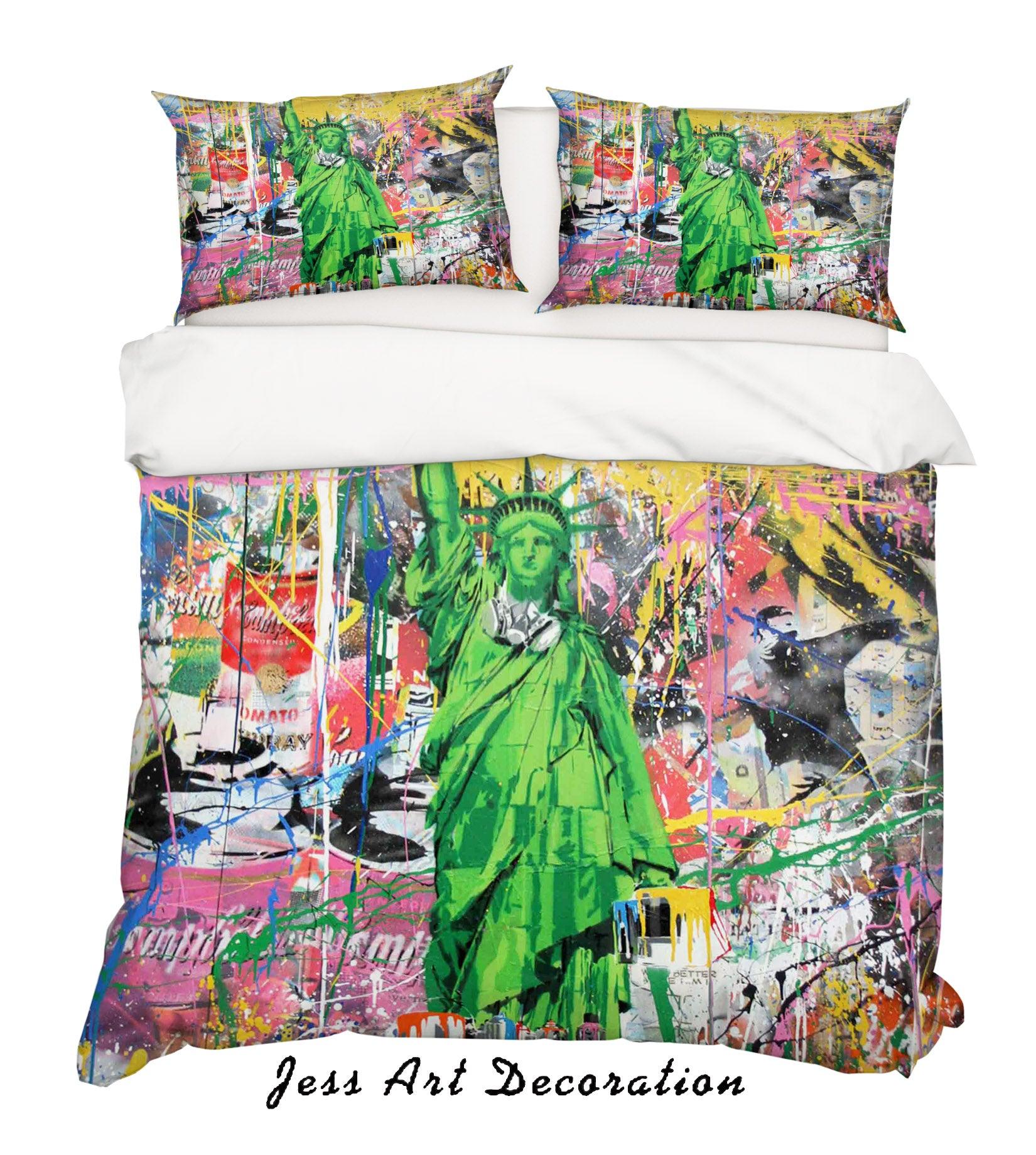 3D  Liberty Green Quilt Cover Set Bedding Set Duvet Cover Pillowcases  ZY D83- Jess Art Decoration