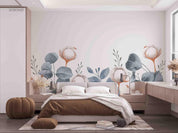 3D Hand Drawn Cotton Leaf Wall Mural Wallpaper LQH 22- Jess Art Decoration