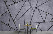 3D Abstract Grey Geometric Marble Wall Mural Wallpaper LQH 244- Jess Art Decoration